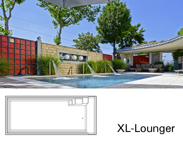 XL-Lounger bazén